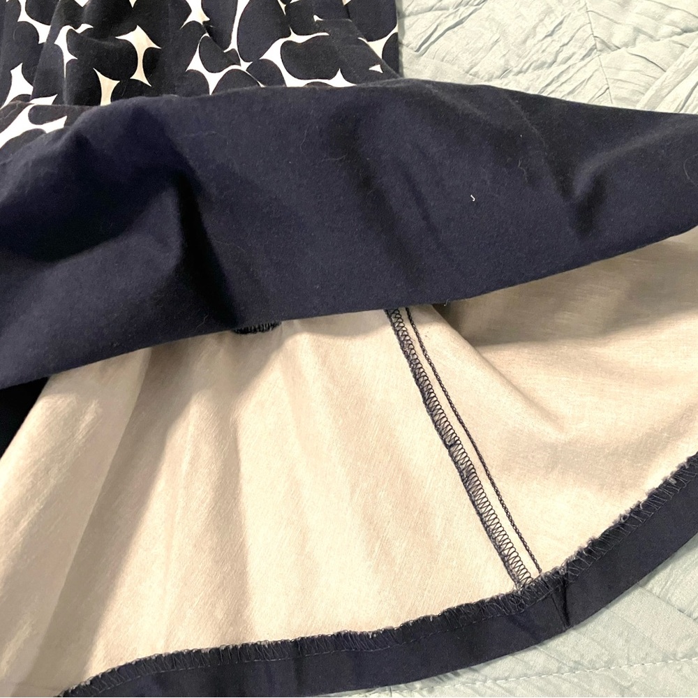 Navy polka dotted belted dress, Nine West size 10 - Picture 12 of 12